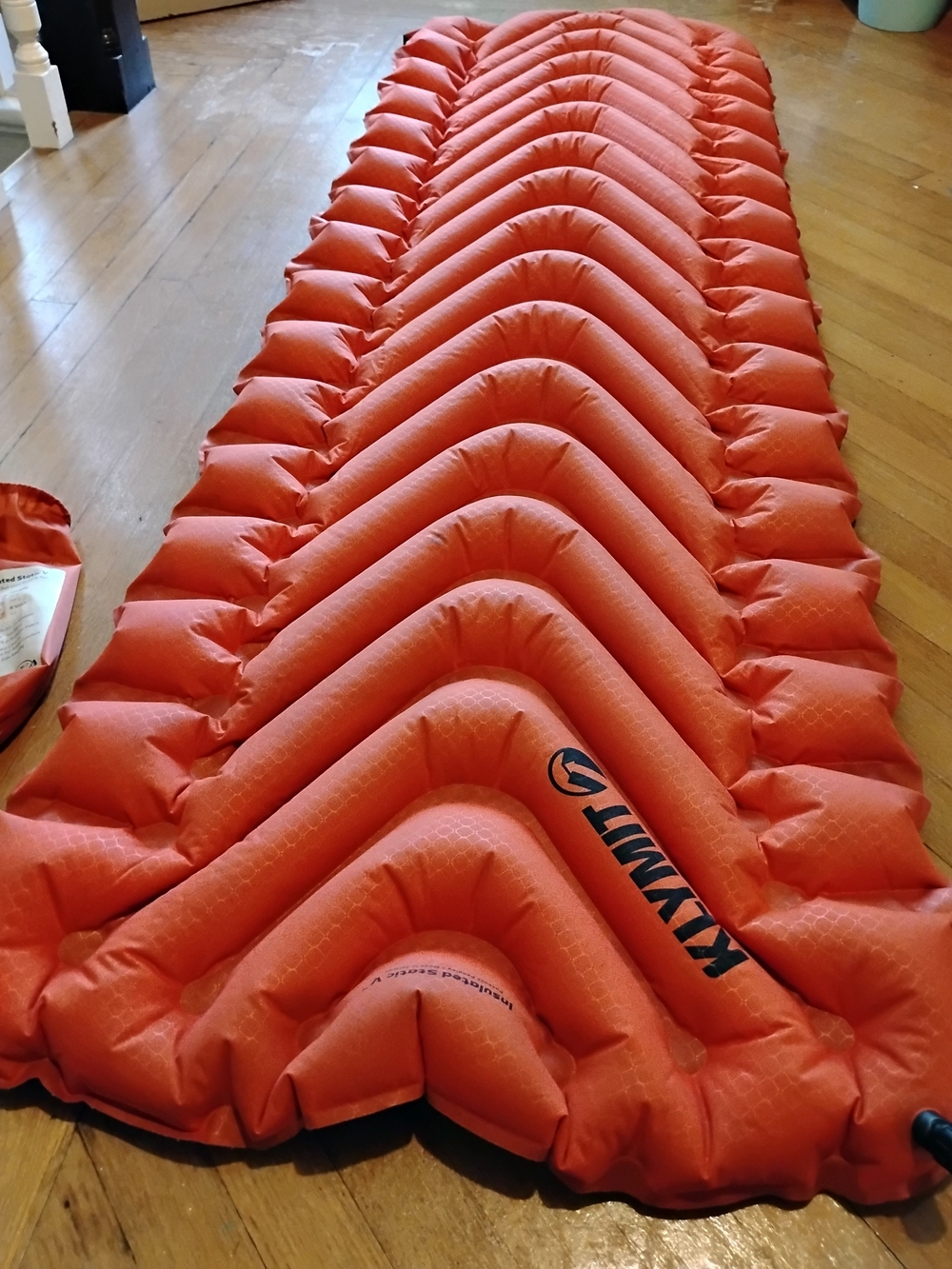 Klymit Insulated Static V Full-Size Sleeping Pad For Backpacking
